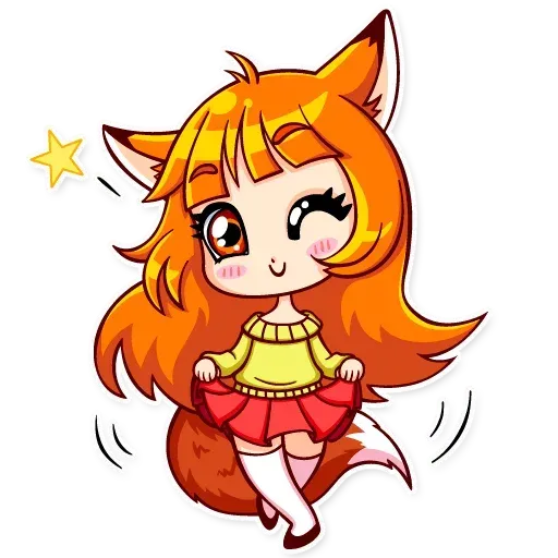 Fox Girl - Sticker 8