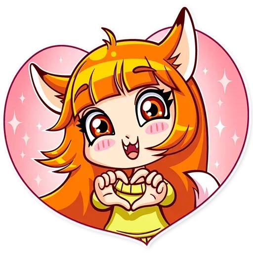 Fox Girl- Sticker