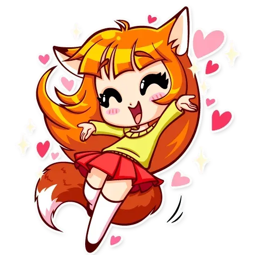 Fox Girl - Sticker 3
