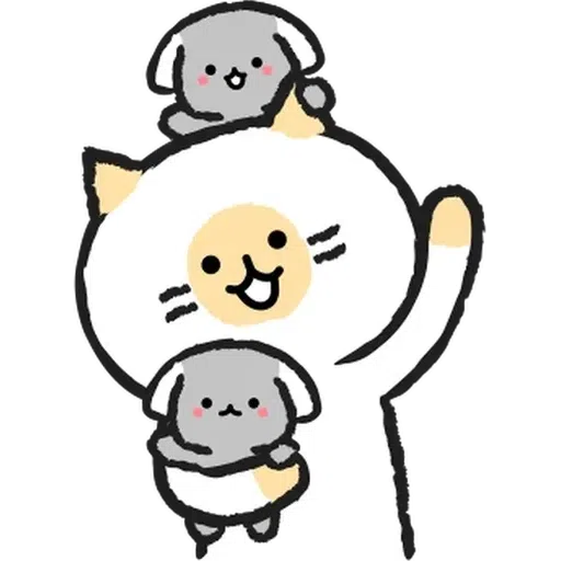 [ 알림 ] 개 키우는 고양이, 캣시터- Sticker
