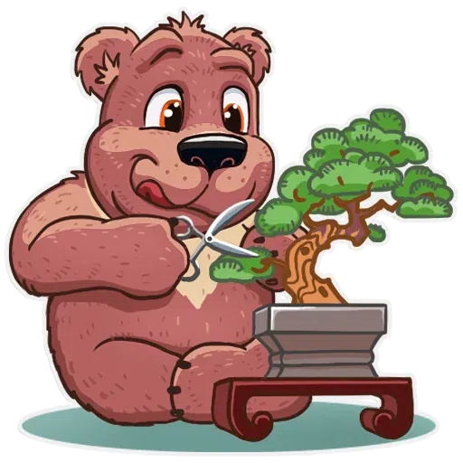 Bear play- Sticker