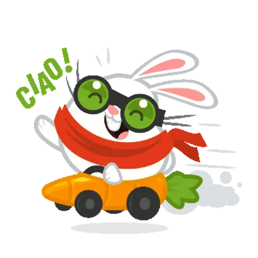 Hangouts bunny full - Sticker