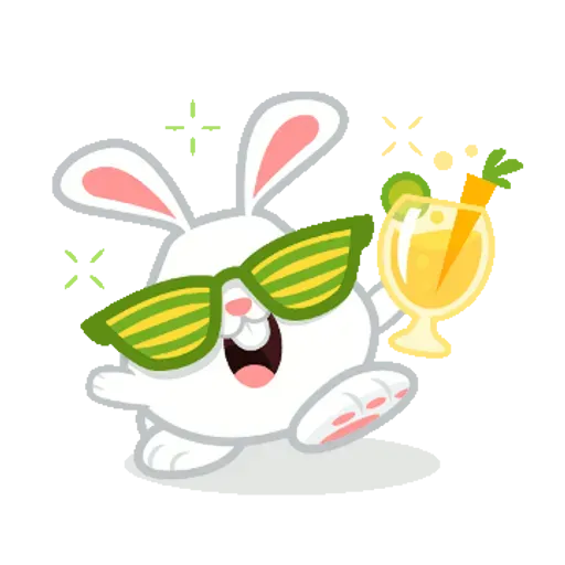 Hangouts bunny full- Sticker